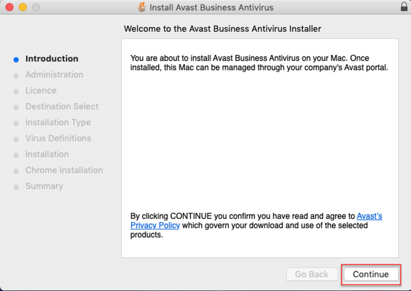 avast business for mac