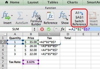 f4 function in excel for mac